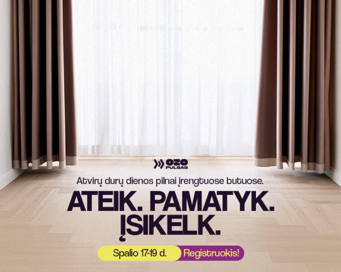 Gyvi susitikimai jau įrengtuose butuose – spalio 17-19 d.